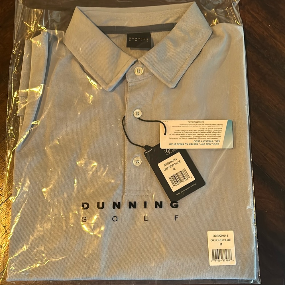Men’s Medium Dunning Golf Performance Polo